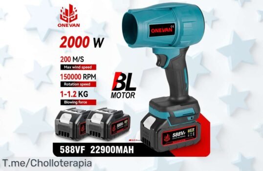 Ventilador Turbo ONEVAN: el super chollo de 2000W que transforma tu limpieza en un paseo ¡Aprovecha este ofertón antes de que se agote y compra ya!