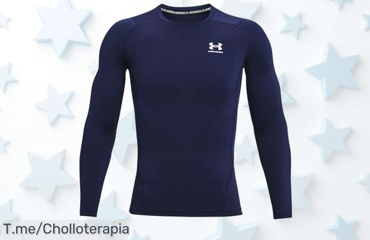Vístete Para Ganar Con La Camiseta UA HG Armour Comp LS Que Se Seca Al Instante Y Combate Olores, ¡Super Chollo Limitado Antes De Que Vuelen!