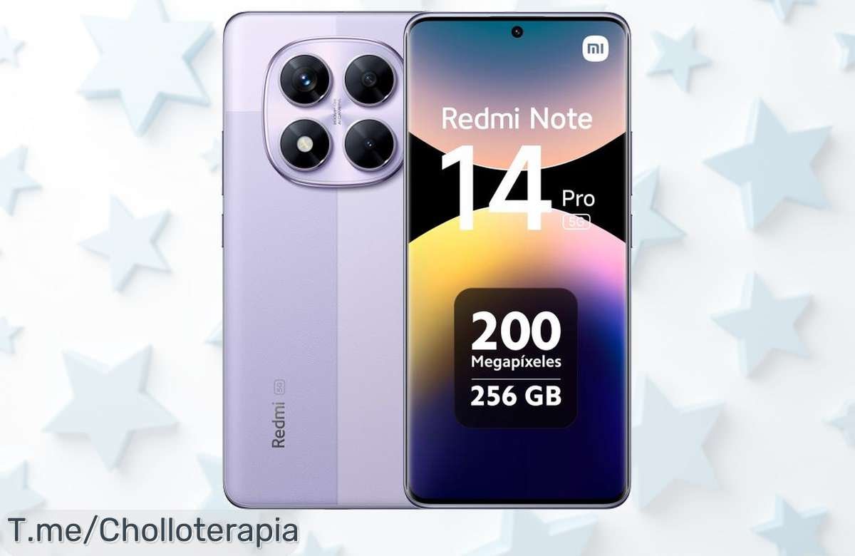 Xiaomi Redmi Note 14 Pro 5G a un precio loco: cámara de 200MP y pantalla AMOLED de 120Hz. ¡No te pierdas este ofertón limitado! Compra ya el tuyo antes que se agoten.