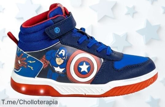 Zapatillas Avengers con LED: el super chollo que iluminará cada paso de tu niño ¡No pierdas esta oferta única! Corre antes de que se agoten y haz su aventura inolvidable