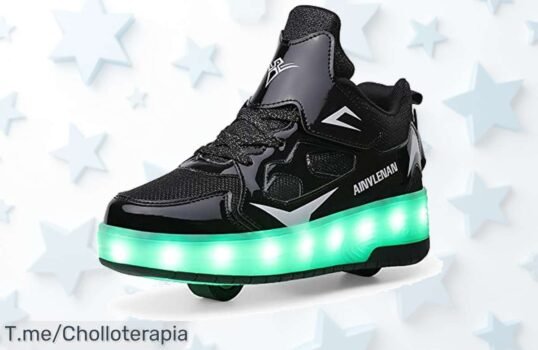 Zapatillas de Skateboard para Niños con Ruedas y Luces a Precio Loco, ¡Haz que Brillen en Cada Aventura! Oferta Limitada, Compra Ahora Antes de Que Se Agoten