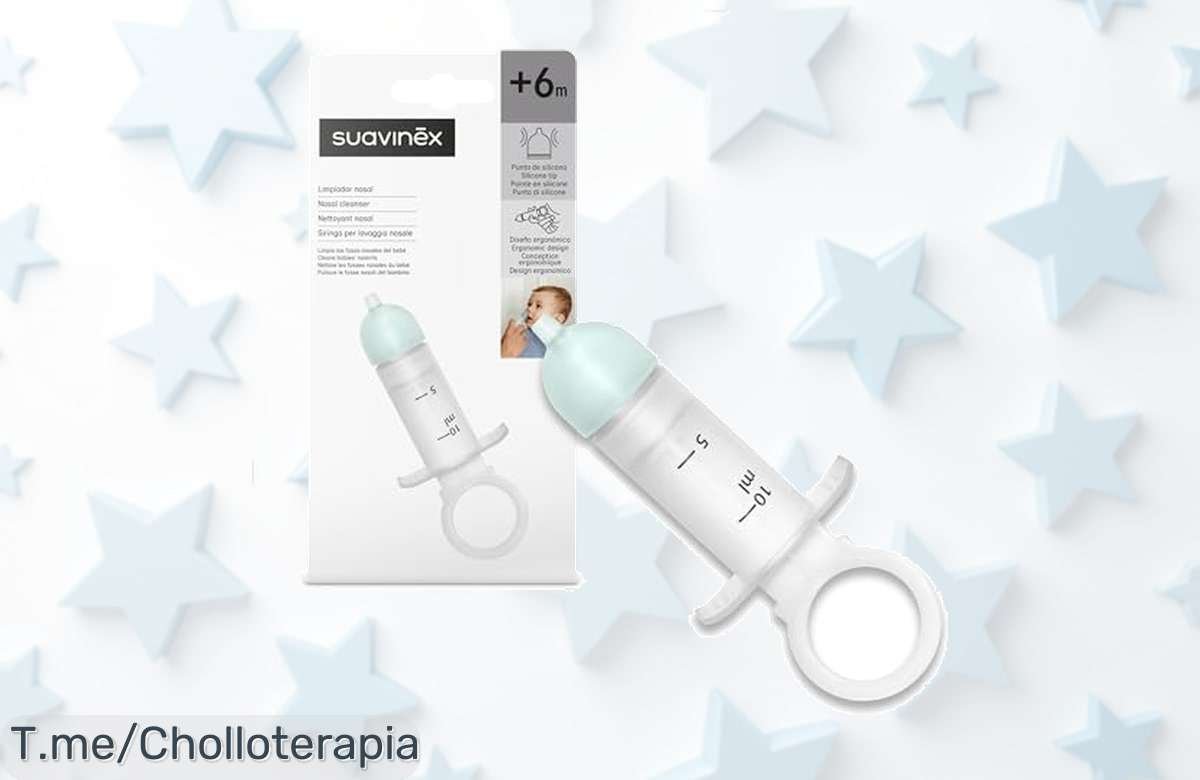 Adiós a la congestión nasal de tu bebé con Suavinex: suave, sencillo y diseñado con amor. Aprovecha esta oferta única antes que se agote; ¡hazte ya con el tuyo!