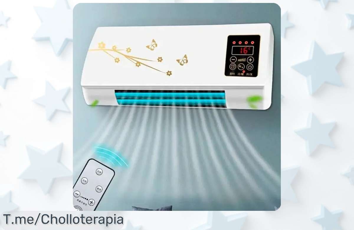 Aprovecha el aire acondicionado portátil que transformará tus noches con su control frío/calor y un precio loco. ¡No pierdas esta super oferta limitada, compra ya!