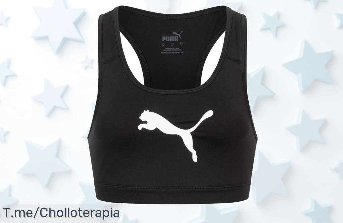 Aprovecha el súper chollo: PUMA 4 Keeps Bra para mujer, soporte increíble y estilo único. ¡No dejes escapar esta oferta limitada! Compra ya antes que se agote.