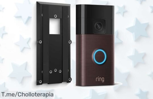 Aprovecha este ofertón nunca visto: Ring Videotimbre con batería a precio loco, ve quién llama y recibe alertas de tus paquetes ¡Instala en 5 minutos y vive más seguro ya!
