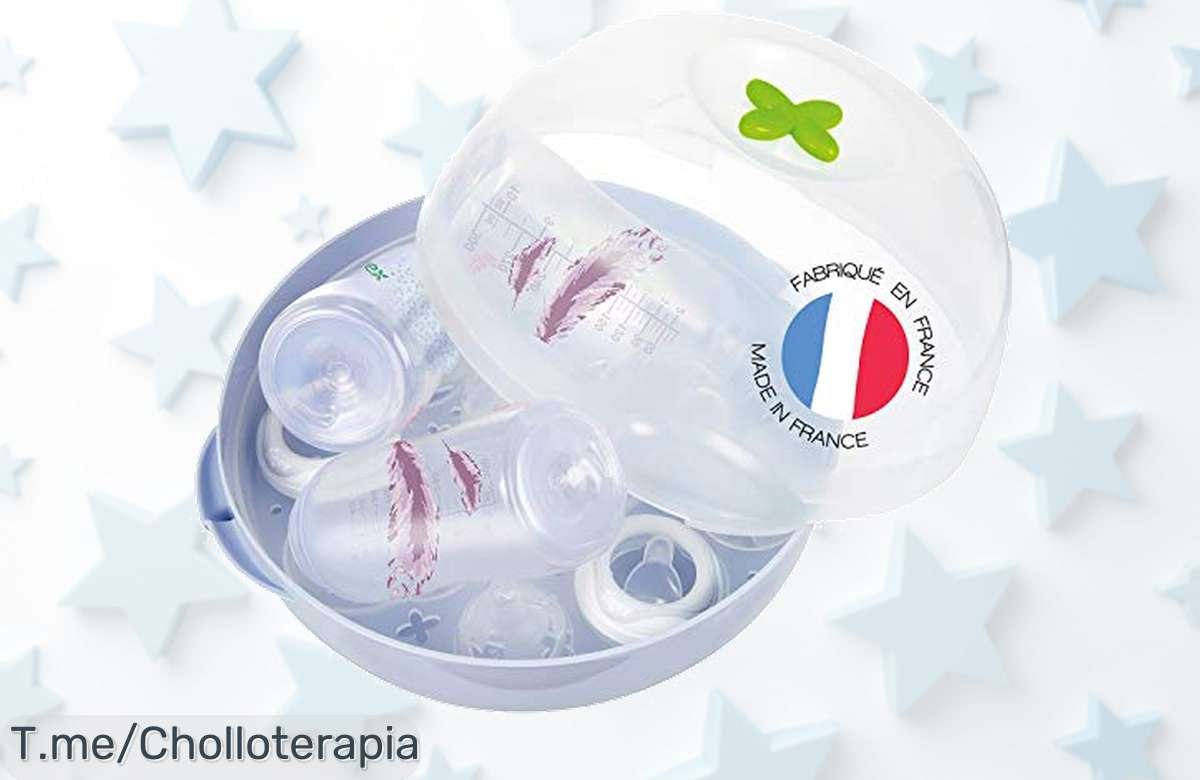¡Atención mamás y papás! Esteriliza 5 biberones en solo 4 minutos con este ofertón imperdible. Di adiós a las esperas, ¡aprovecha el precio loco antes de que se agote!