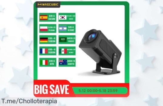 Atrapa el cine en casa con el proyector Magcubic 4K a un precio loco, calidad increíble y wifi ultra rápido ¡Compra ya este ofertón antes de que se agote!