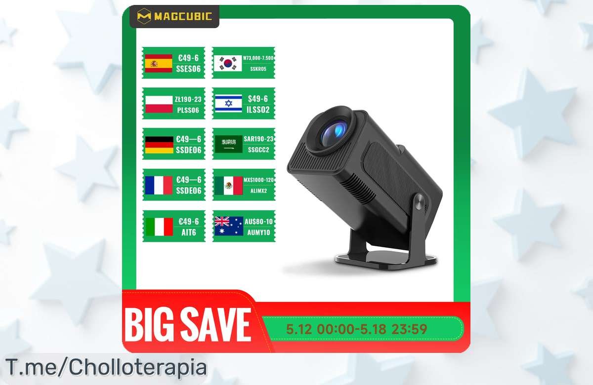 Atrapa el cine en casa con el proyector Magcubic 4K a un precio loco, calidad increíble y wifi ultra rápido. ¡Compra ya este ofertón antes de que se agote!