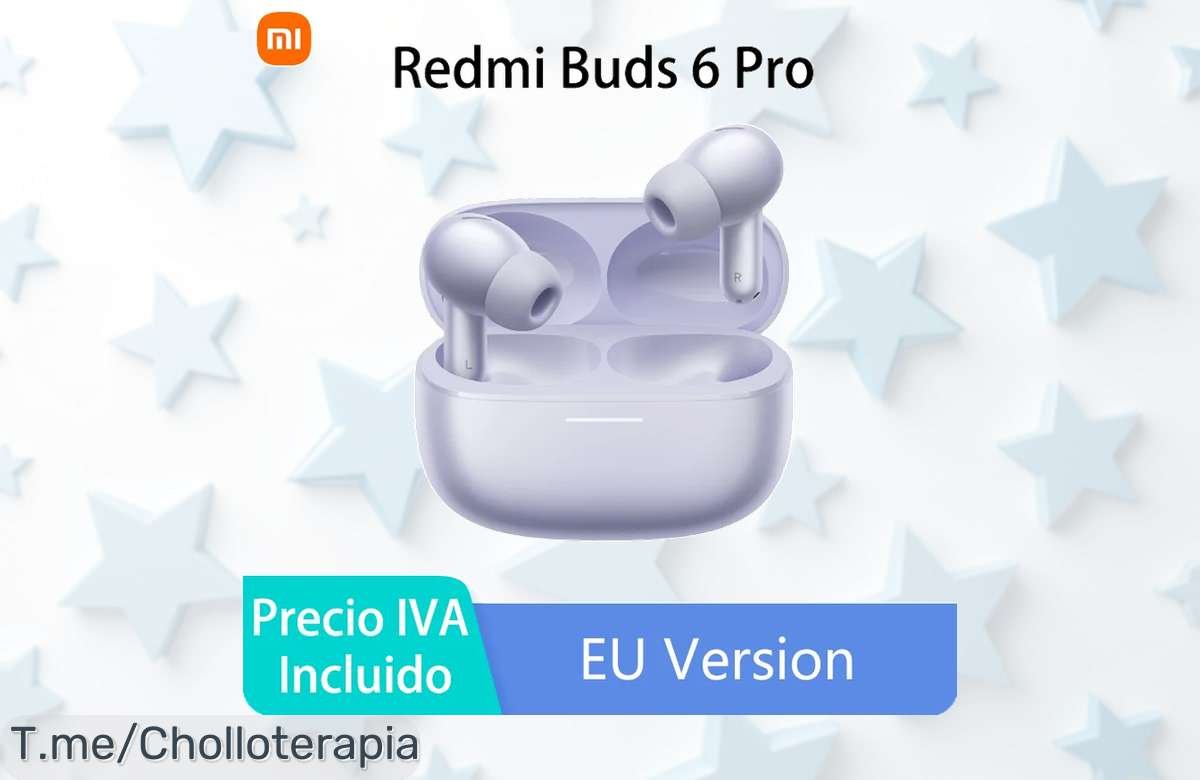 ¡Atrapa el sonido que siempre soñaste! Xiaomi Redmi Buds 6 Pro ahora con LDAC y Bluetooth® 5.3, solo a un precio loco. ¡Últimas unidades disponibles, no te lo pierdas!
