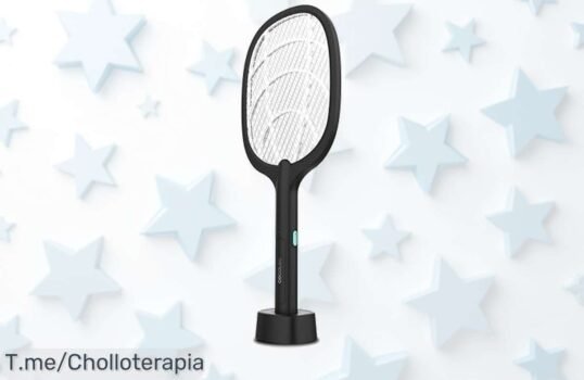 Atrapa el súper chollo de la Cecotec Raqueta Matamoscas ByeFly 1000 con 3000 V para eliminar mosquitos al instante y usar como lámpara ¡Oferta limitada, actúa ya!