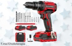 Atrapa este ofertón: Taladro a batería 21V con potencia brutal, 14 accesorios y un precio loco ¡Apresúrate, las unidades son limitadas y el chollo se va volando!