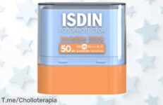 Atrévete a brillar bajo el sol con Isdin Fotoprotector Invisible Stick SPF50+ y disfruta de un super chollo que protege tu piel en cada aventura Oferta limitada, ¡compra ya!