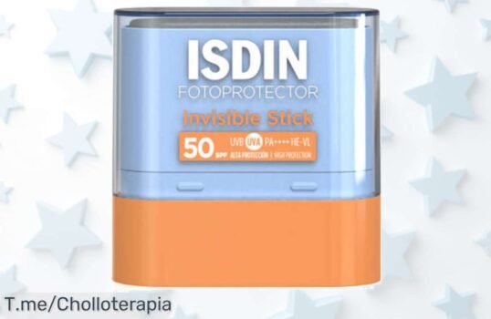 Atrévete a brillar bajo el sol con Isdin Fotoprotector Invisible Stick SPF50+ y disfruta de un super chollo que protege tu piel en cada aventura Oferta limitada, ¡compra ya!