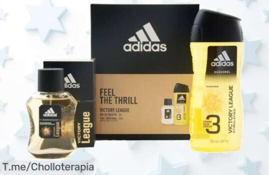 Atrévete a brillar con Adidas Victory League: combo explosivo de EDT y gel de ducha, ¡super chollo que no podrás dejar pasar! Unidades limitadas, actúa ya y sorpréndete