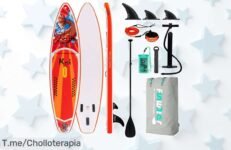 Atrévete a surcar las olas con el Paddle Surf Hinchable Koi 11'6, estabilidad nunca vista y diversión asegurada Aprovecha este ofertón antes que se acabe, ¡compra ya!