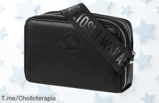 Bolso bandolera negro HIDETOSHI WAKASHIMA Takameru, diseño único y elegante a un precio loco ¡Aprovecha este ofertón antes de que se agote! ¡Compra ya!