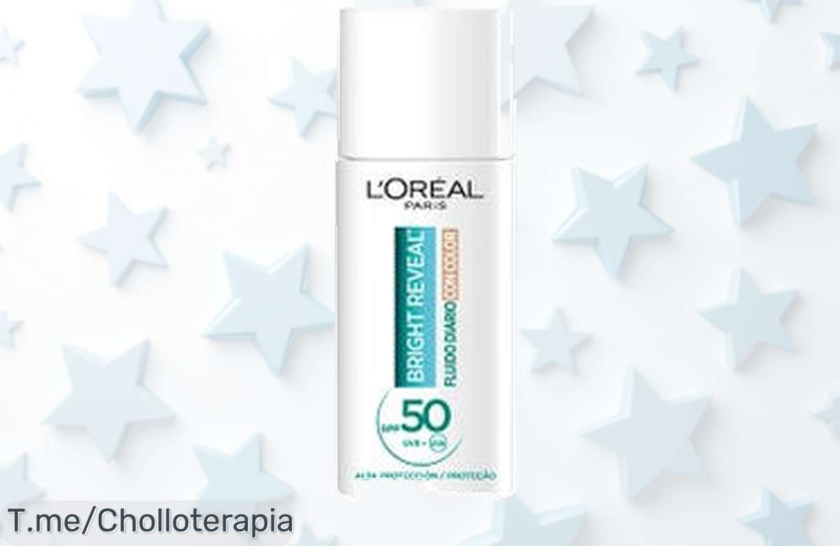 Brilla como nunca con Bright Reveal L’OREAL PARIS y su protección SPF 50 a precio loco, ¡un super chollo para tu piel! Oferta limitada, compra ya antes de que se acabe.