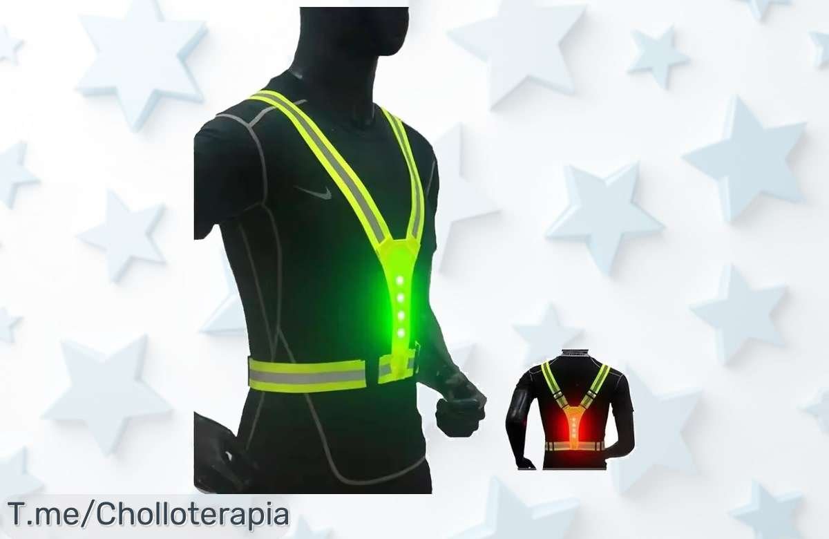 Brilla en la oscuridad con nuestro chaleco reflectante LED a un precio loco: ¡ofertón limitado para que salgas a correr o pedalear seguro! Actúa ya antes de que se agoten.