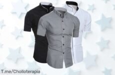 Brilla este verano con nuestra camisa de manga corta a precio loco y resalta tu estilo sin esfuerzo ¡No pierdas este super chollo, las existencias vuelan!