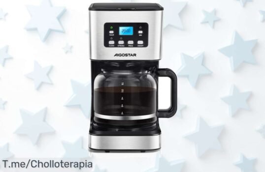 Cafetera Aigostar Darcy X a un precio loco: 750W de potencia, 12 tazas deliciosas y autolimpieza ¡No te quedes sin la tuya! Oferta limitada que no volverá