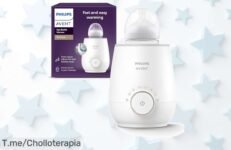 Calienta cada biberón en solo 3 minutos con el calentador Philips Avent, ¡ofertón exclusivo! Disfruta de leche lista sin esperas Aprovéchalo antes que se acabe