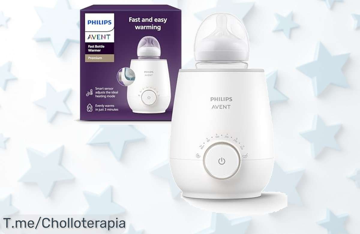 Calienta cada biberón en solo 3 minutos con el calentador Philips Avent, ¡ofertón exclusivo! Disfruta de leche lista sin esperas. Aprovéchalo antes que se acabe.