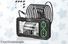 Cámara de Inspección con 8 Luces LED a precio loco: haz tus tareas más fáciles y aprovecha este ofertón impermeable IP67, ¡solo por tiempo limitado!