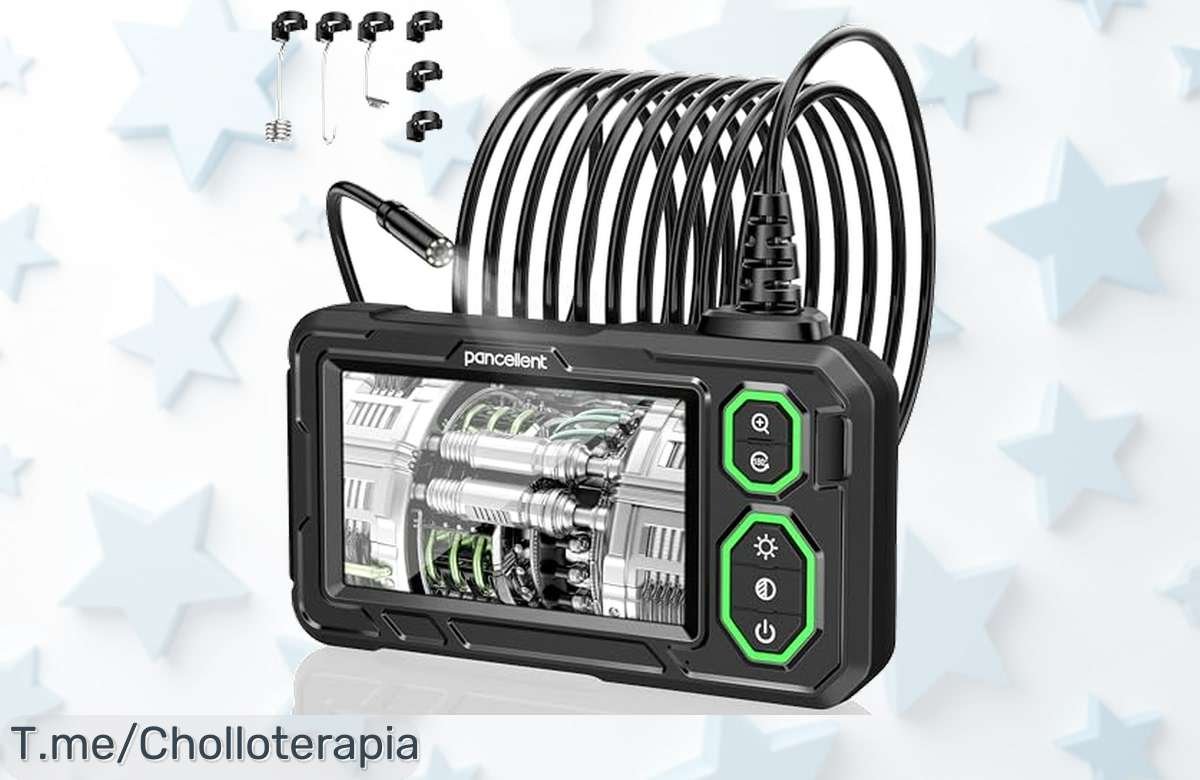 Cámara de Inspección con 8 Luces LED a precio loco: haz tus tareas más fáciles y aprovecha este ofertón impermeable IP67, ¡solo por tiempo limitado!