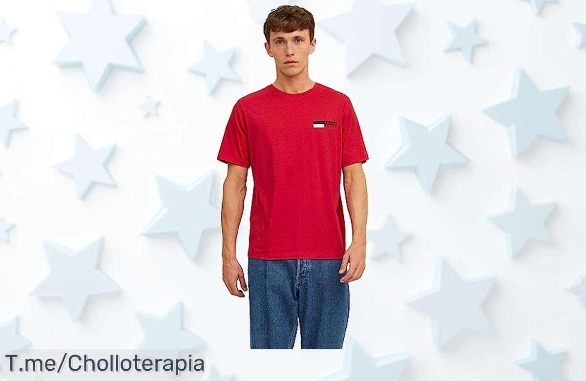 Camiseta Jerséy de manga corta en True Red: ¡Luce increíble y marca la diferencia! No te pierdas este super chollo, las unidades son limitadas. Actúa ya antes de que se agote.