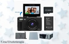 Captura tus recuerdos con la Cámara Digital 4K de 64MP y Zoom Digital 18X, ¡ofertón nunca visto! Aprovecha este precio loco antes que se agote, compra ya