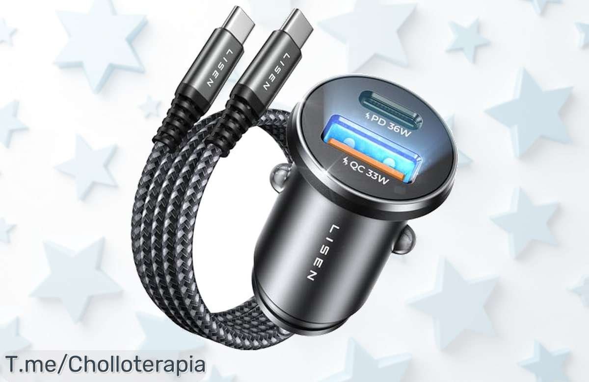 Cargador de coche 69W+60W a precio loco, cargado con rapidez para tu móvil. ¡Aprovecha este ofertón y corre antes de que se agoten!