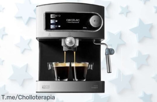 Cecotec Power Espresso 20 a precio loco: hace el mejor café en casa con su enorme depósito de 15 litros ¡No te quedes sin la tuya, compra ahora antes que se agote!