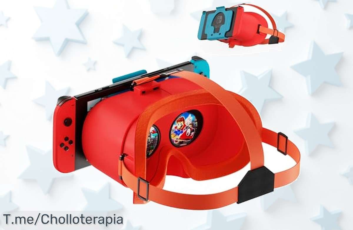 ¡Chollazo en Gafas VR para Nintendo Switch! Inmersión total con lentes ajustables y 20% más de visualización. Consigue tu kit Labo VR 3D ahora, oferta limitada ¡no te quedes sin el tuyo!