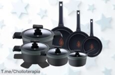 Cocina como un chef con el Set de Cacerolas MasterPRO Gastro: 11 piezas a precio loco, sorprende con cada plato y mejora tu cocina ¡No te quedes sin el tuyo!