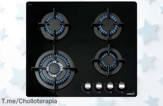 Cocina como un chef con la Encimera de Gas CATA, 4 quemadores potentes que transforman tu cocina en un lugar mágico ¡Aprovecha este ofertón y lleva el sabor a casa hoy mismo!