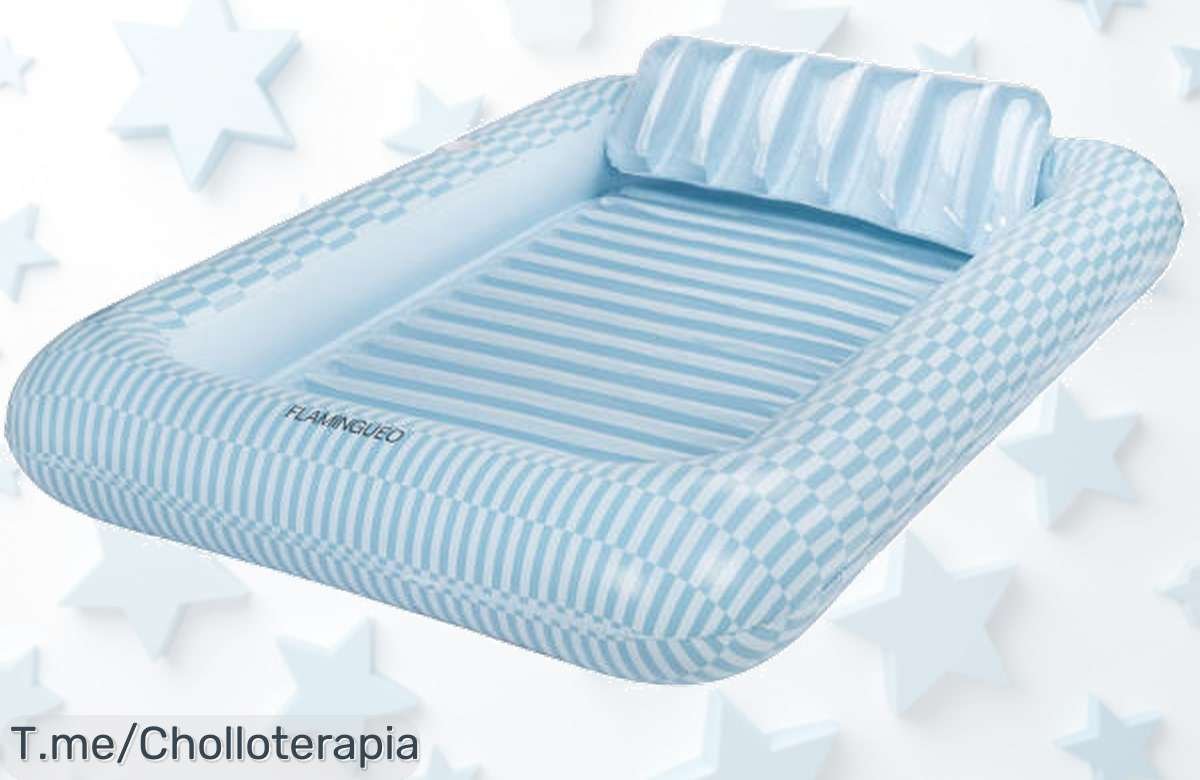 Colchoneta gigante para piscina a precio loco, ¡super chollo que nunca habías visto! Relájate y disfruta del sol, pero apúrate, oferta limitada. Compra ya y vive un verano épico.