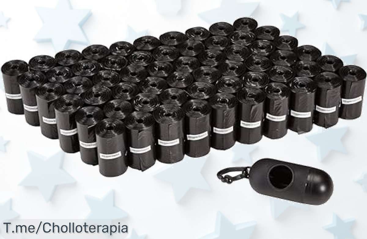 Consigue 900 bolsas de basura para perros con dispensador a precio loco, resistencia garantizada y acceso rápido. ¡Super chollo por tiempo limitado que te encantará!