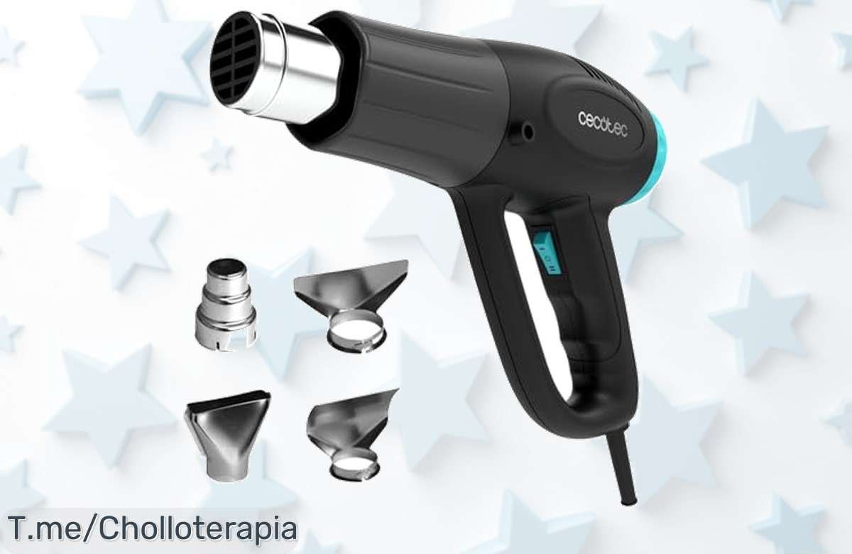 Consigue Ya La Pistola De Calor Hell Gun 3500 A Un Precio Loco, Con Temperatura De Hasta 600 ºC ¡Y Cuatro Cabezales Para Todos Tus Proyectos! Oferta Limitada, Compra Ahora Mismo.