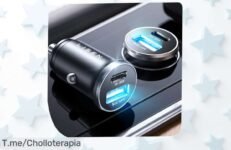 Consigue el cargador de coche LISEN a un precio loco y carga tus dispositivos súper rápido, ¡no te quedes sin batería en tus viajes! Oferta limitada, actúa ya