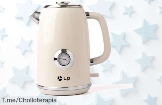 Consigue el hervidor de doble pared de acero inoxidable a precio loco y disfruta su apagado automático; no te pierdas este ofertón, ¡solo por tiempo limitado!