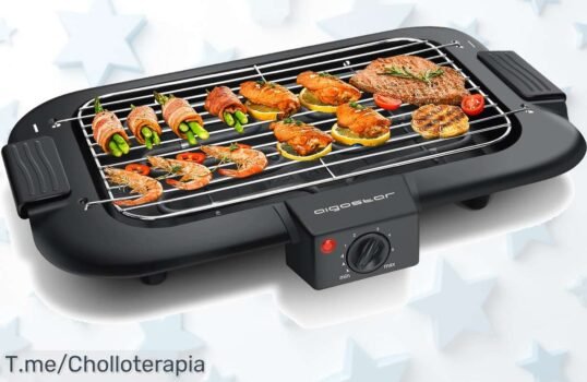 Consigue la AIGOSTAR Barbacoa Eléctrica a un precio loco y disfruta de carnes jugosas sin humo ni grasa ¡Esta oferta es limitada, actúa ya antes de que se agote!