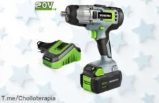 Consigue la Llave de Impacto Inalámbrica WORKPRO 20V con Potencia Brutal y Cargador Rápido a un Precio Loco ¡No Te Quedes Sin Ella, Oferta Limitada!