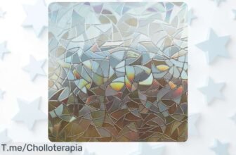 Convierte tu ventana en un arcoíris con la lámina Marapon, disfruta de privacidad y luz natural al instante No te pierdas este ofertón único, ¡compra ya!