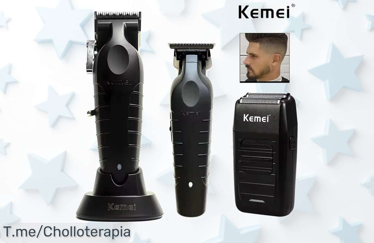 Cortadora Kemei KM2296: El super chollo para un afeitado perfecto en casa, ¡aprovecha este ofertón limitado y transforma tu look hoy mismo!