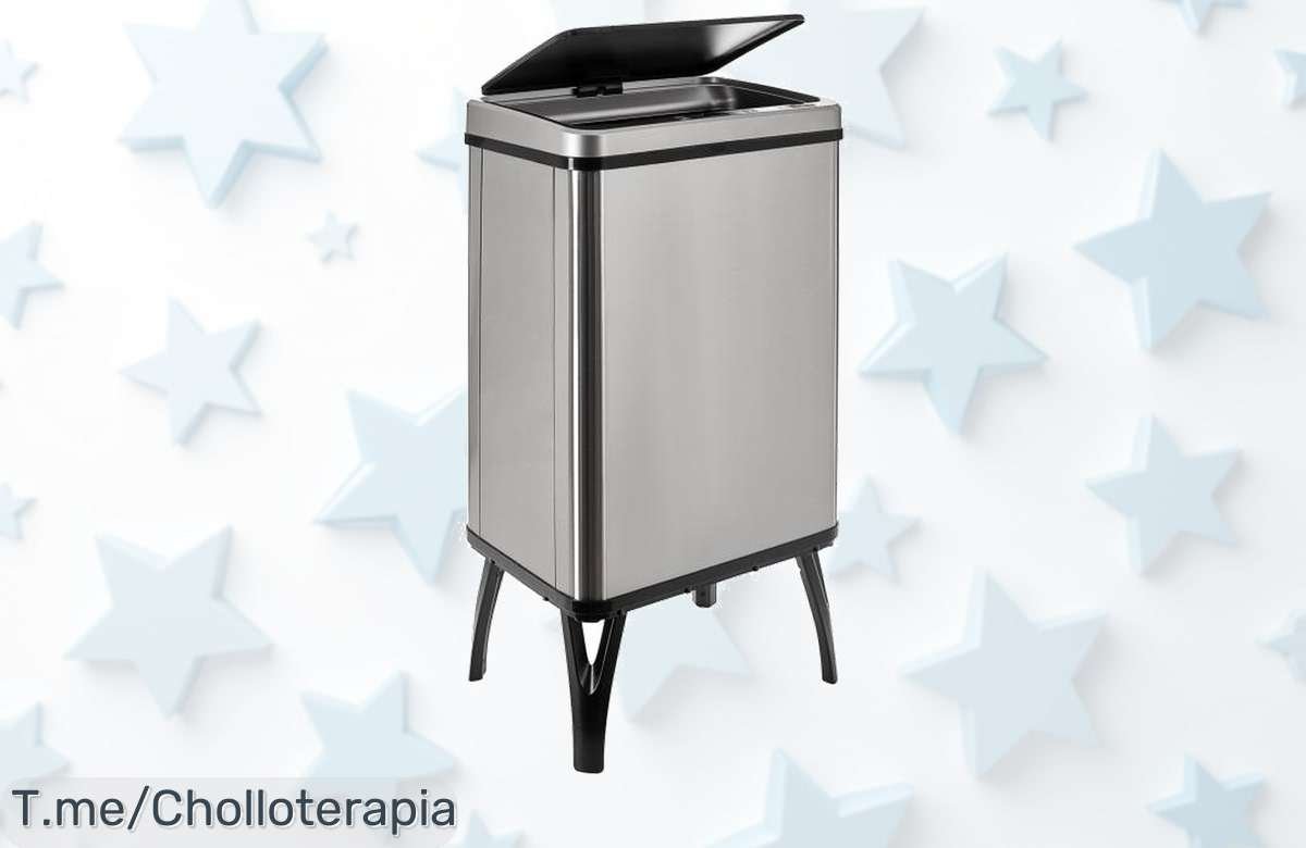 Cubo de Basura Inteligente Wellhome a Precio Loco: Apertura Automática que Facilita tu Vida, ¡No Te Pierdas Este Ofertón Limitado Antes de Que Se Agote!