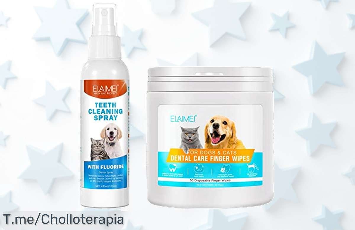 Cuida la sonrisa de tu mascota con este kit dental a precio loco: elimina el mal aliento y sarro. ¡No dejes pasar esta oferta limitada, compra ahora!