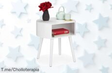 Dale vida a tu hogar con la mesa auxiliar redonda de relaxdays, un super chollo que organiza todo y transforma tu espacio ¡Compra ya antes de que se acabe esta oferta única!