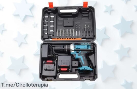 Dale vida a tus proyectos con el taladro percutor inalámbrico ¡El super chollo que transforma tareas en un juego! No te lo pierdas, aprovecha esta oferta única ahora mismo