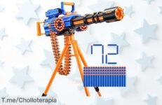 Desata la diversión con el XShot Insanity Motorized Rage Fire, lanza 40 dardos a toda velocidad y conviértete en el rey del juego con este ofertón único antes de que se agote