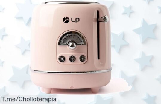 Desayuna al instante con nuestra tostadora rosa de rebanadas anchas, ¡super chollo! Ahorra tiempo y disfruta tu desayuno perfecto Compra ahora antes que se agoten